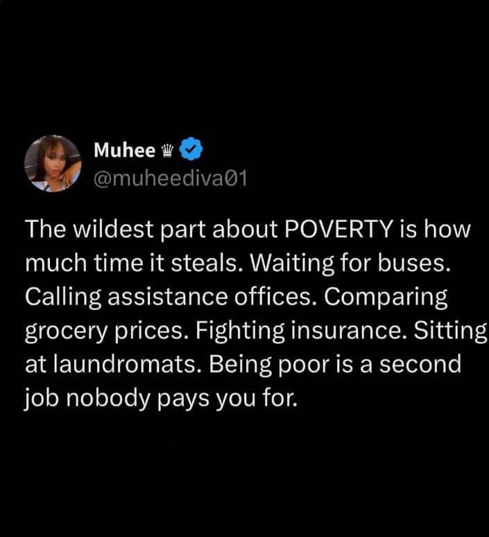 This POVERTY is really expensive.😔 Not just financially—but mentally, emotionally, and in the hours...