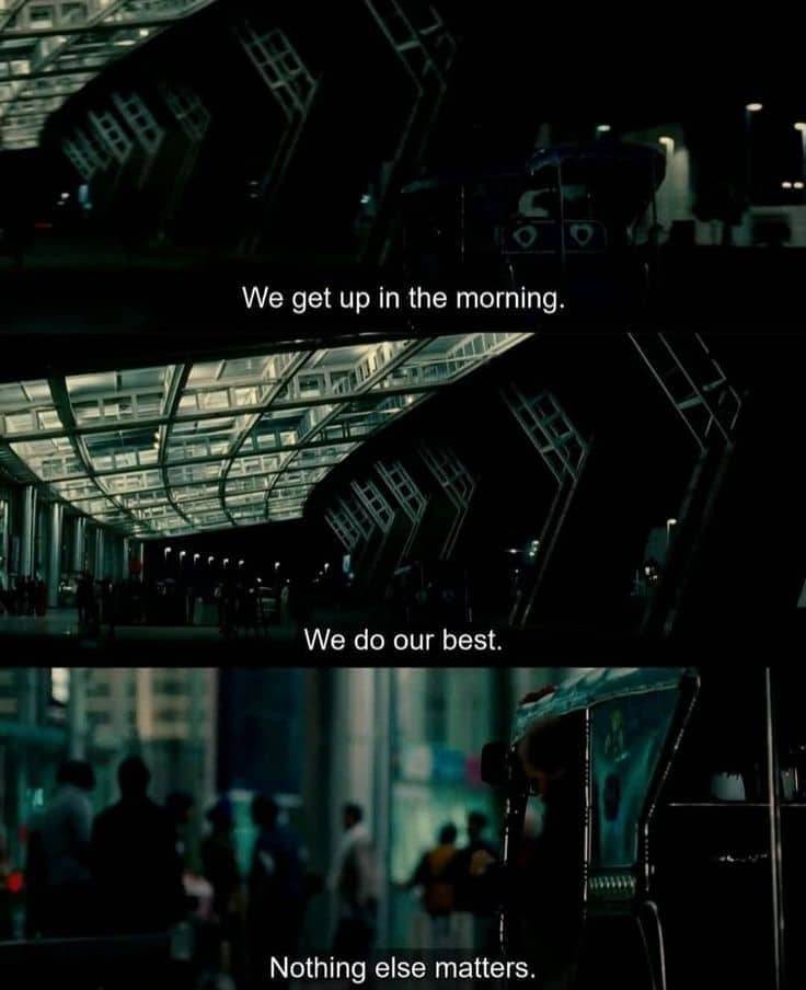 We wake up every morning.
We give our best.
The rest is noise.
Not every day will go according to p...