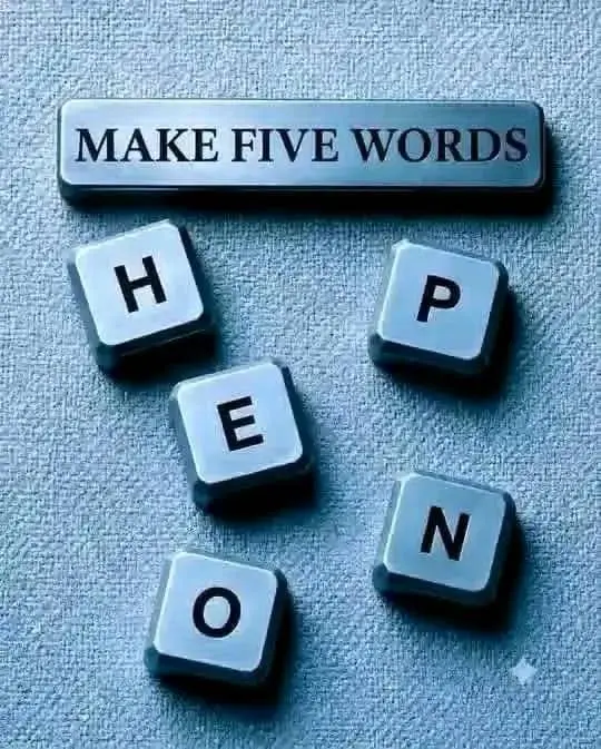 Make 5 words out of this