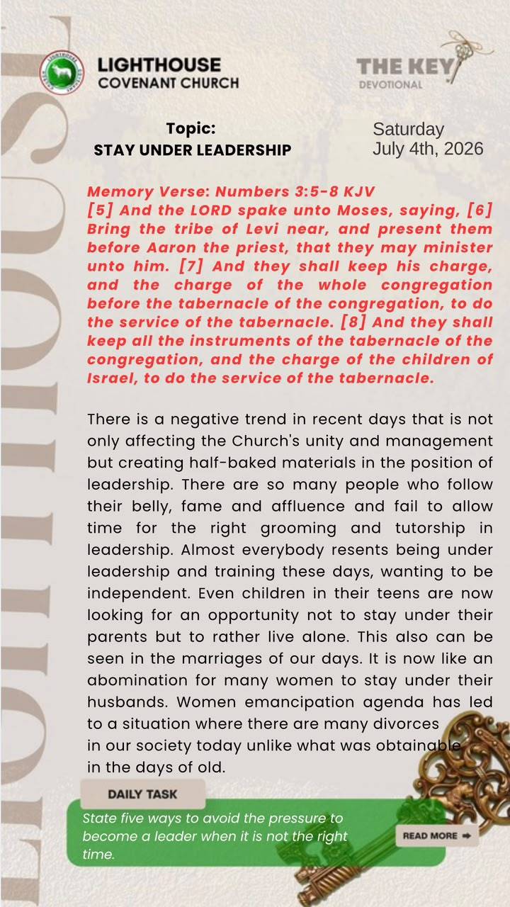 The Key Devotional