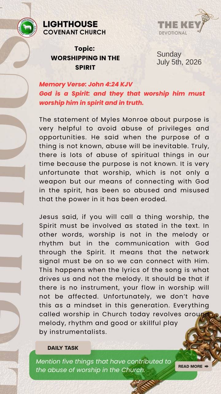 The Key Devotional