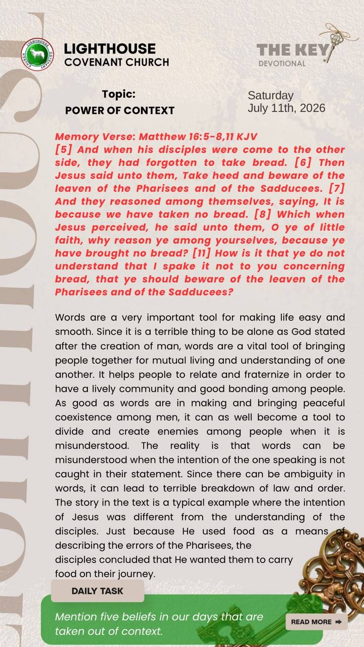 The Key Devotional