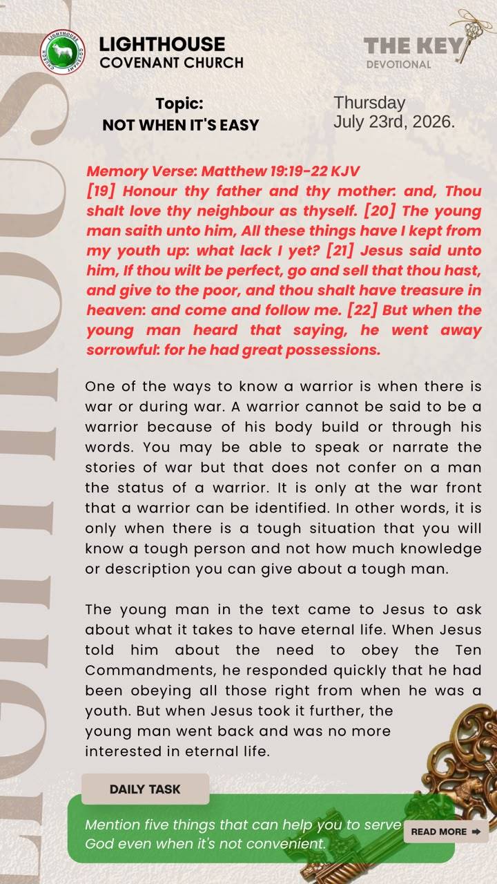 The Key Devotional