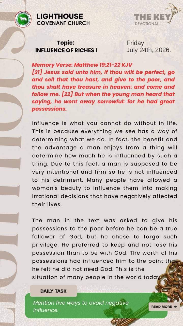 The Key Devotional