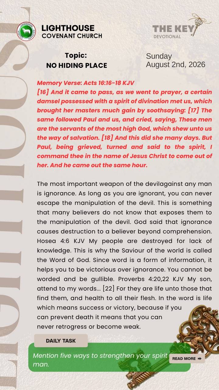 The Key Devotional