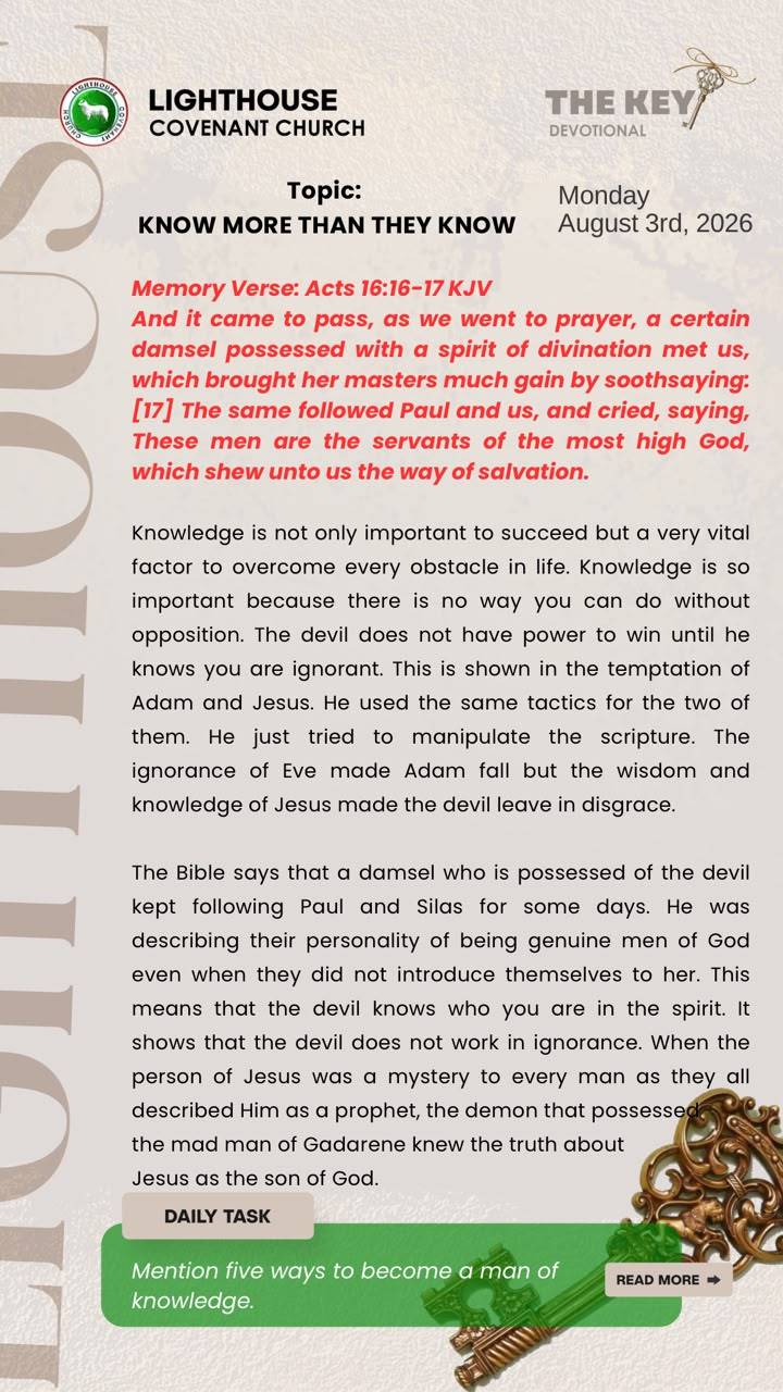 The Key Devotional