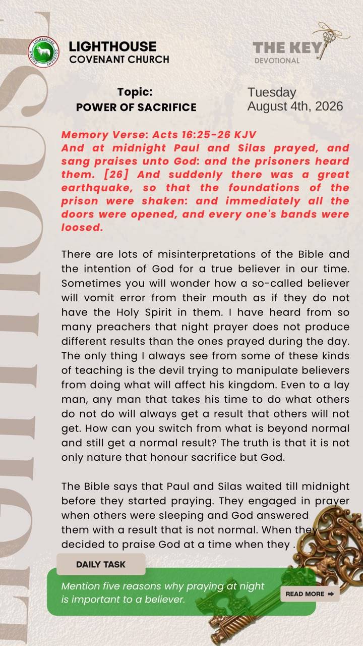 The Key Devotional