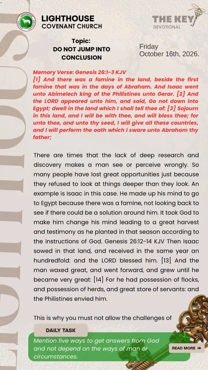 The Key Devotional