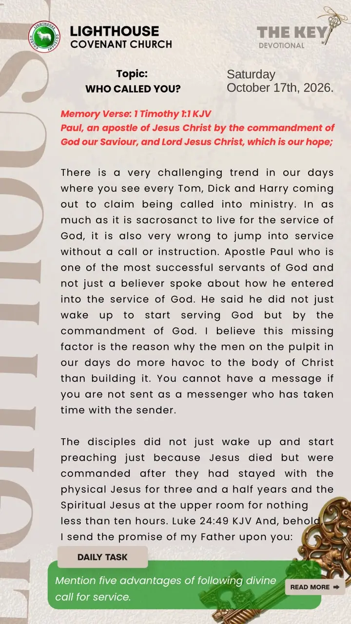 The Key Devotional