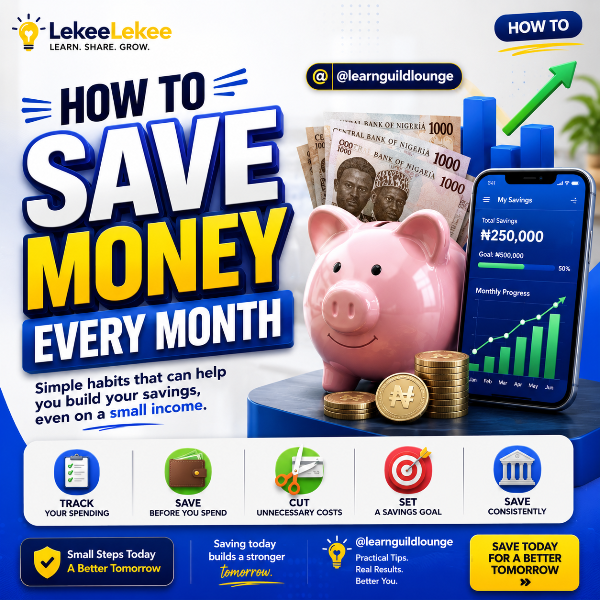 ๐ฐ How to Save Money Every Month
Saving money isn't about earning more. It's about building better...