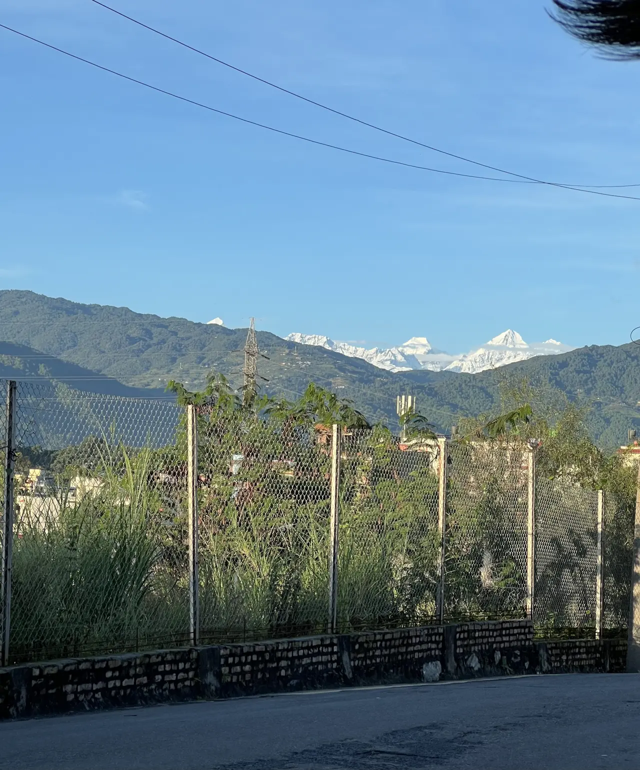 It rained for four days straight in Kathmandu. It was finally clear this morning, and a few minutes...