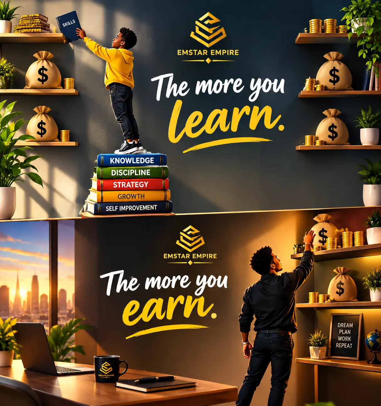 Money is often the reward, but knowledge is the investment.
The more you learn, the more valuable y...