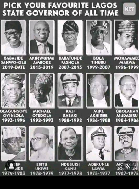 #STATE OF THE NATION
Before Tinubu became governor of Lagos, there has been eleven past governors....