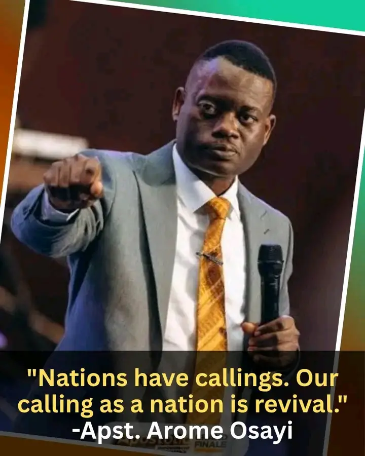 What do you think about about Apostle Arome Osayi latest statement about Nigerians children and the...