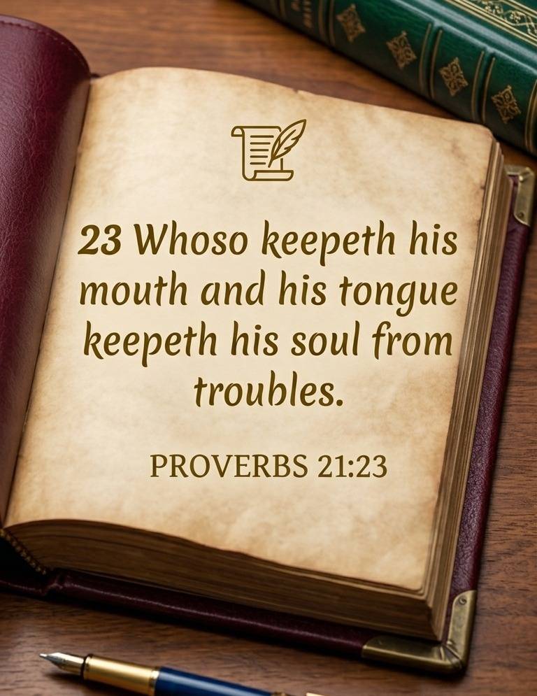 Guard your mouth, protect your life. Sometimes, silence is wisdom.➡️Proverbs 21:23
A simple reminde...