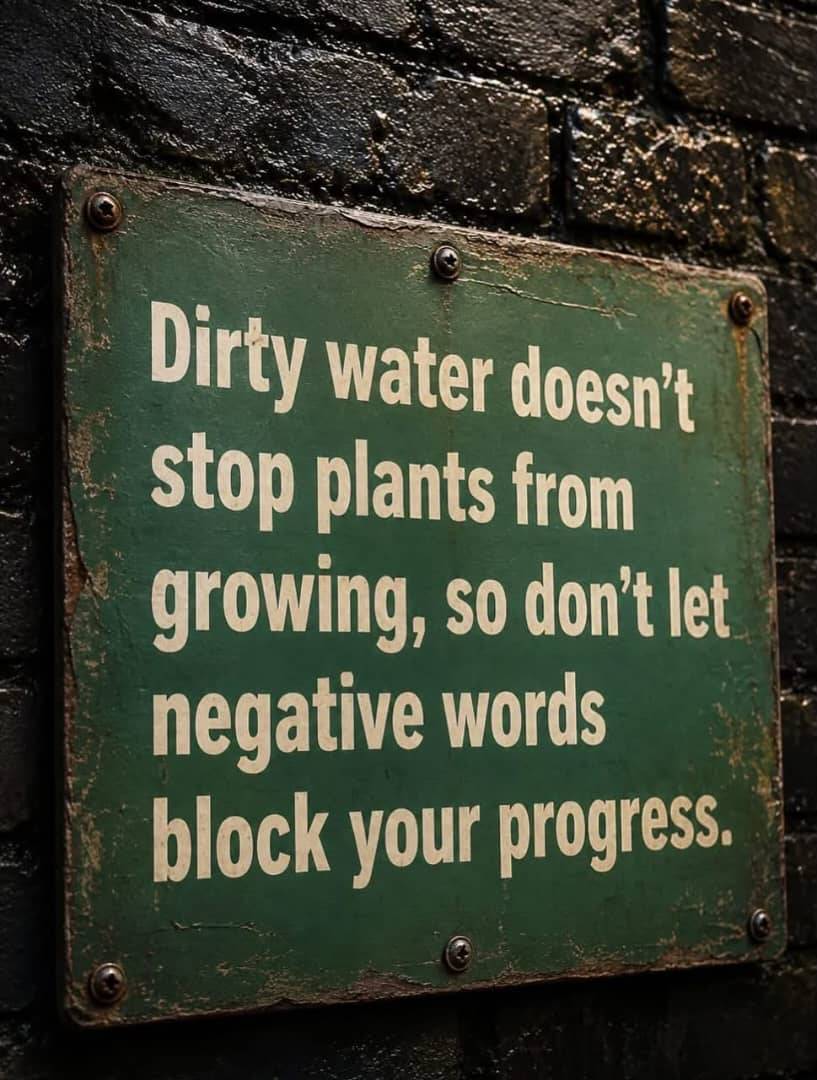 🌱 Never let negativity define your future. Just as plants continue to grow even in imperfect condit...