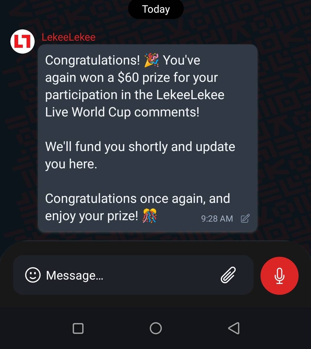 Oya o, e don set. The message have landed again.
Once you see this post, just tell me congratulation...