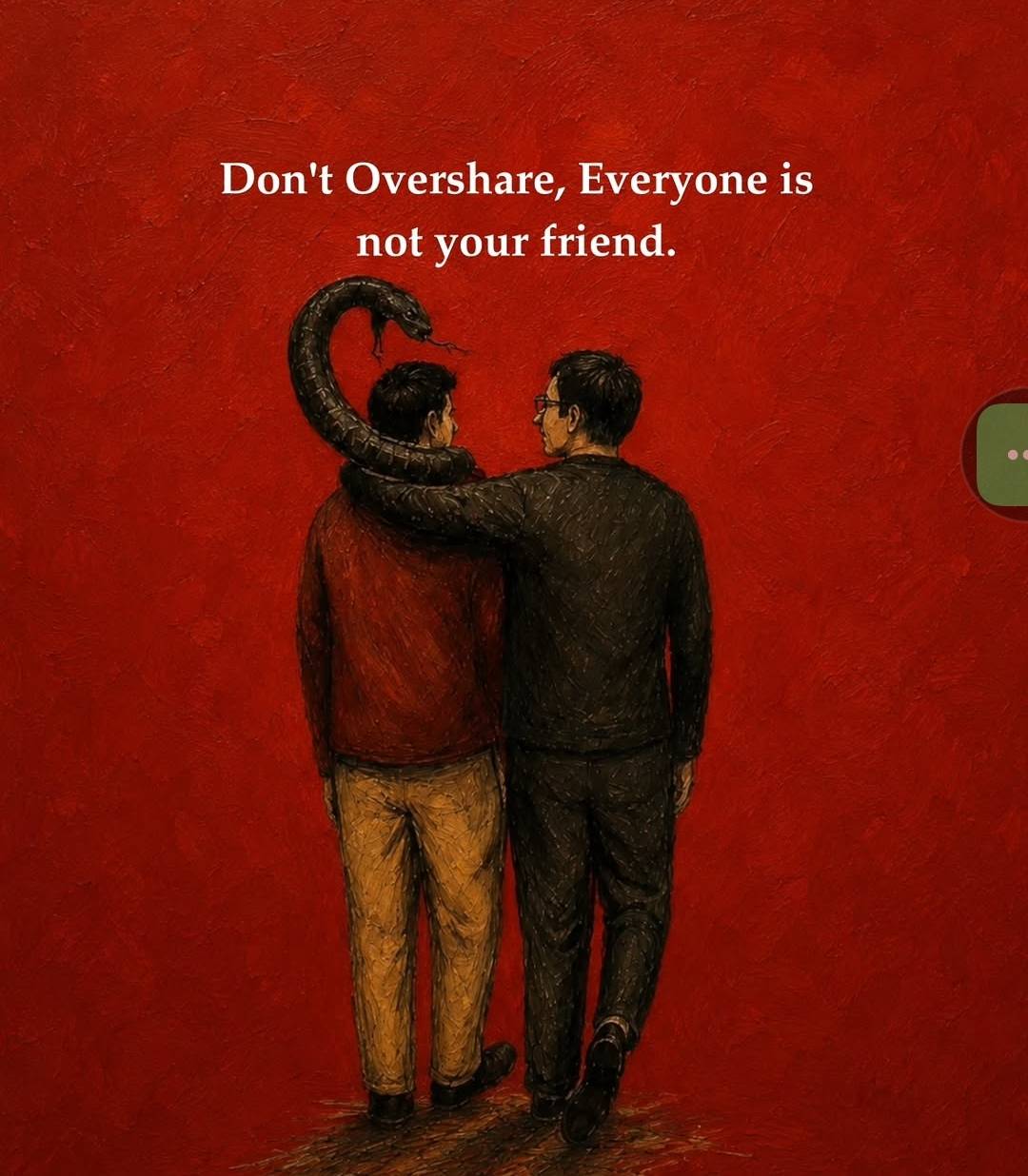 I have said this before, mind what you share with people. Everybody is not your friend. Don't let th...
