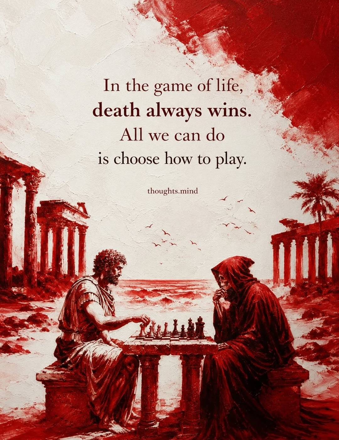 I have been thinking, how true can this be?
Is there a headstart for death in the game of life?π€π€...