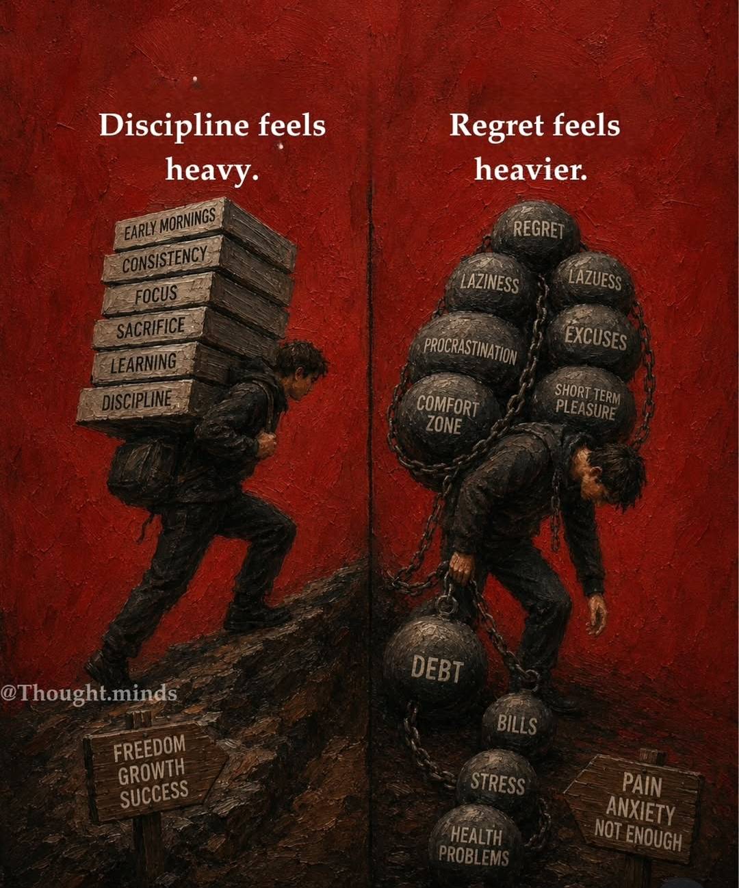 Choose your burden wisely.
Do not let what will lead to pain and anxiety be the heavy load you bear...