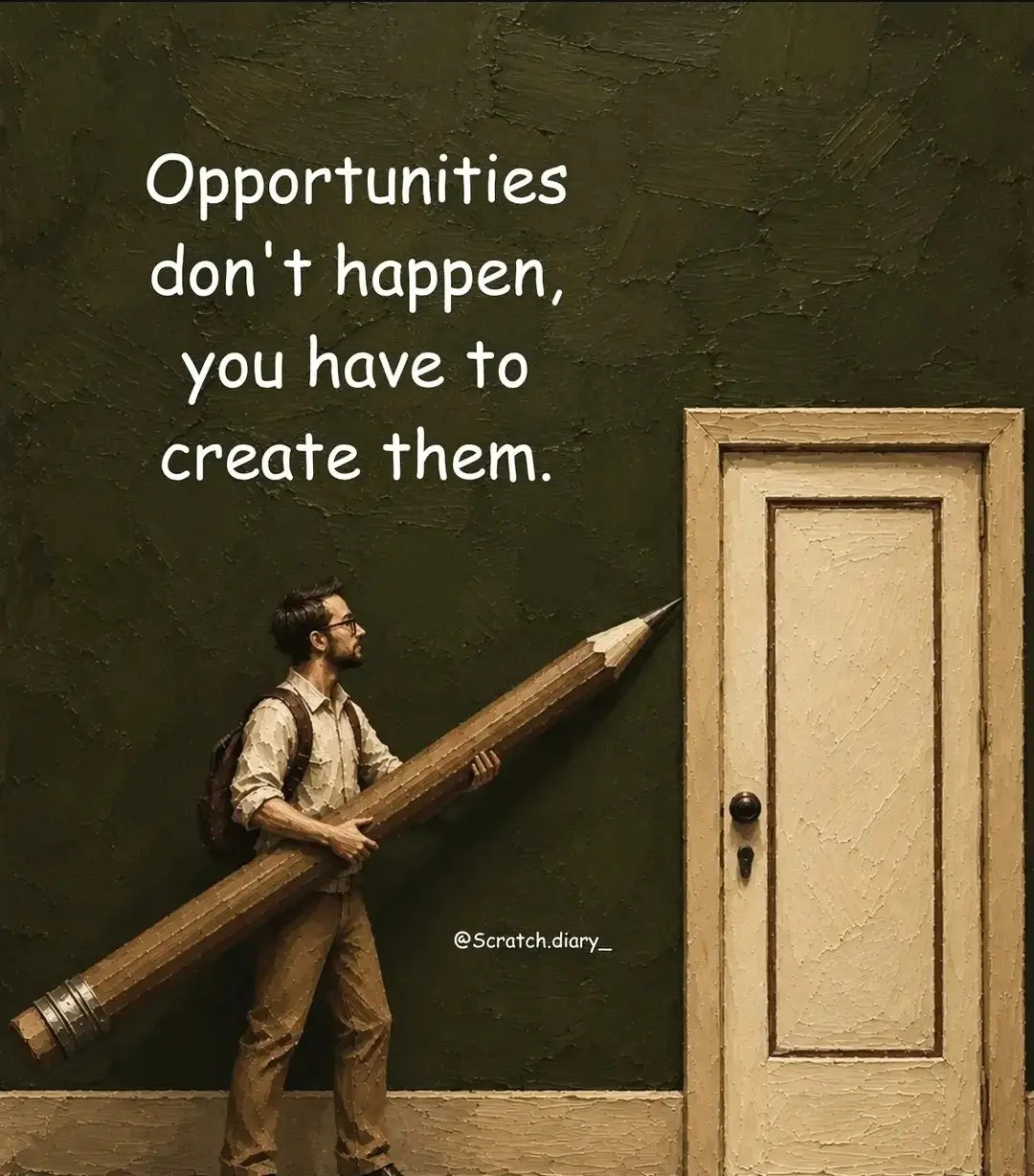 "Opportunity comes but once."
Personally, I don't believe in that overly used cliché. I would rather...