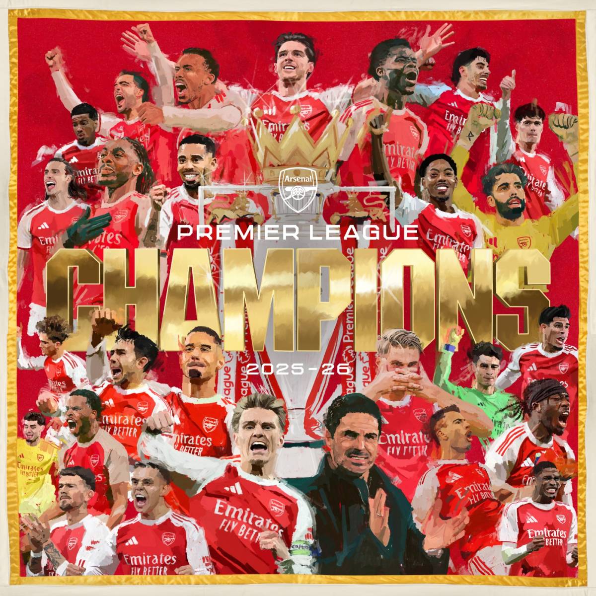The Arsenal. Your Premier League champions.