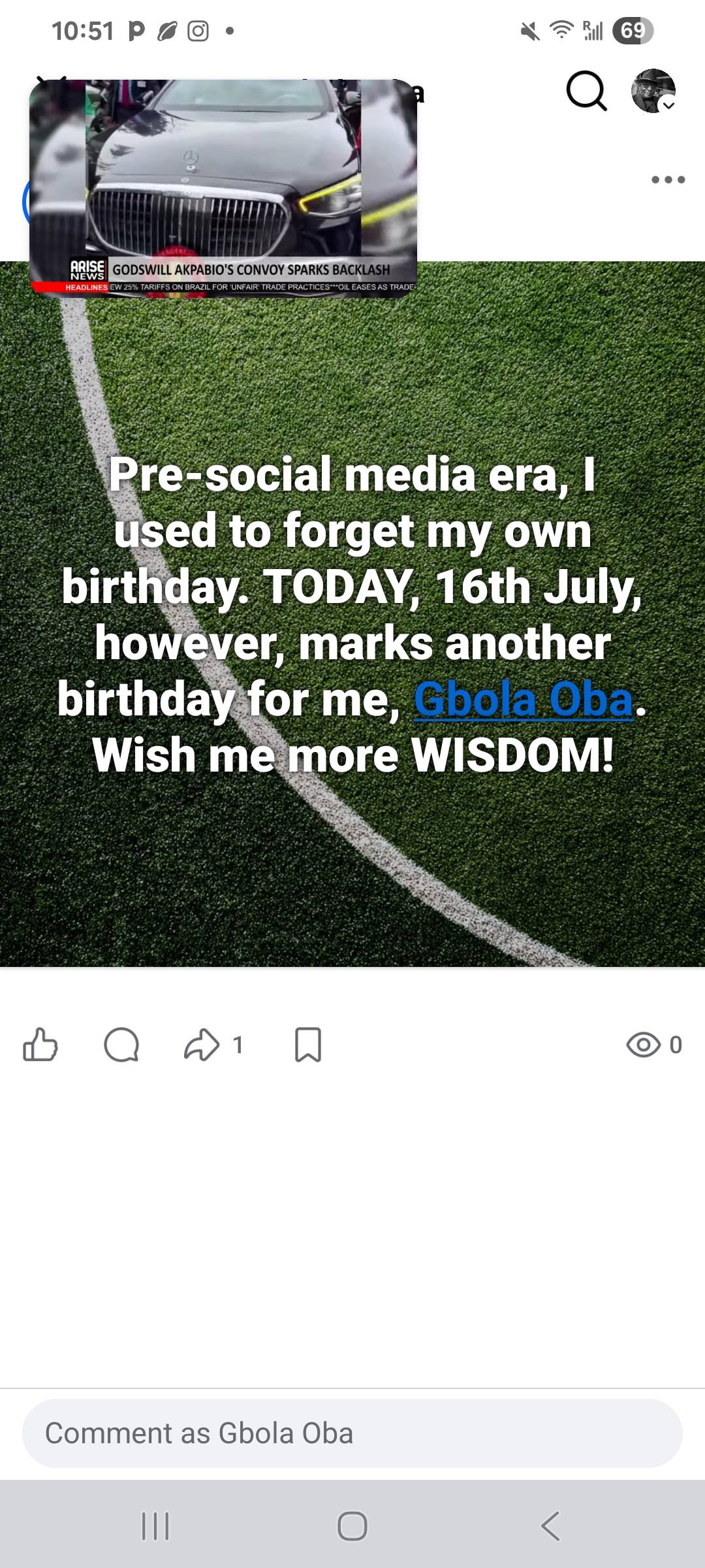 Post by Gbola Oba