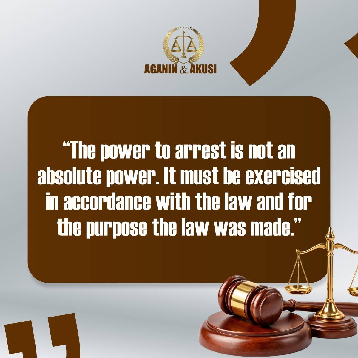 Do you know one of the many rights you have as a citizen is knowing why you're being arrested? The l...