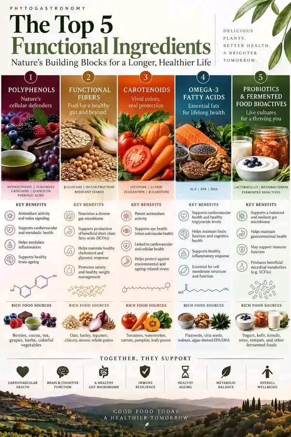 🌿 5 Functional Ingredients That Turn Food Into More Than Nutrition
Food doesn’t just provide calor...