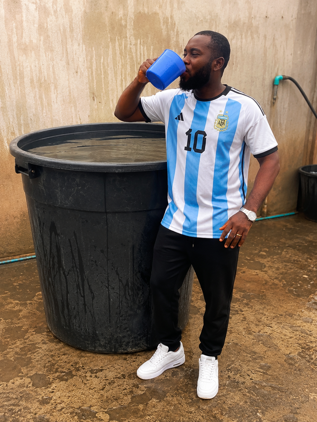 In a few hours from now I will start drinking the tears of everyone against Argentina.
Tonight is...