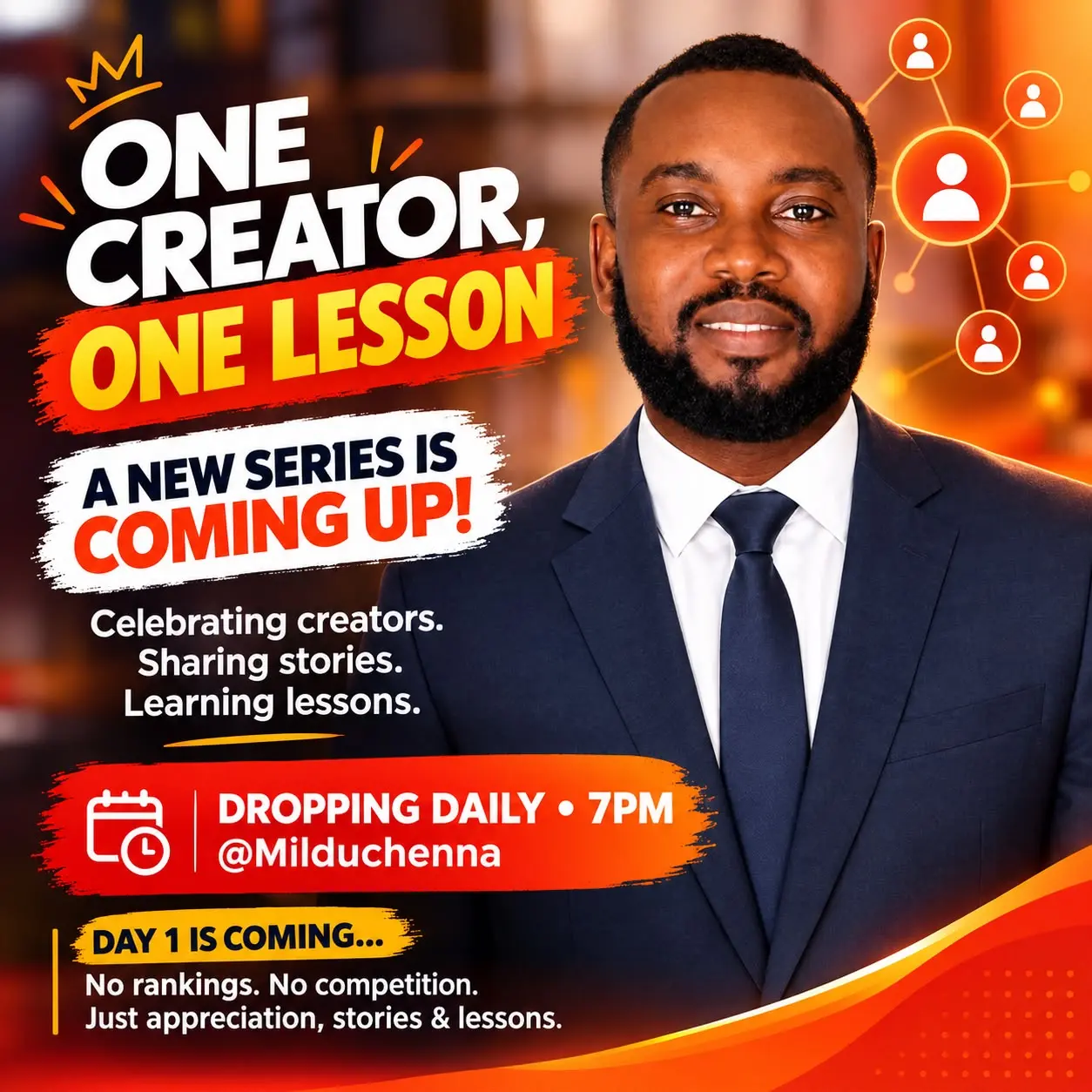 NEW SERIES IS COMING UP! 🔥

On @Milduchenna, I’m introducing:

 ONE CREATOR, ONE LESSON 

I’ve been...