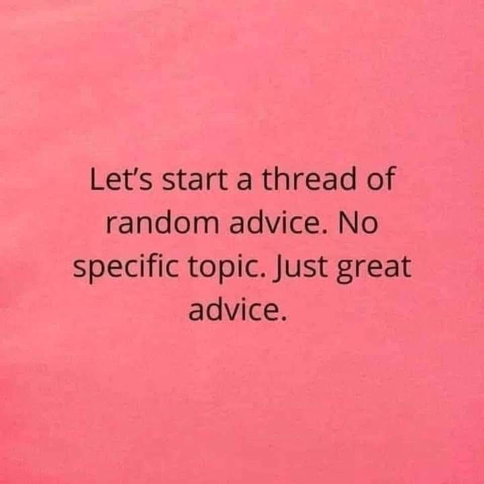 Today's Sunday Nuggets is open to us all β¨
Your advice will go a long way for someone
Mine is in th...