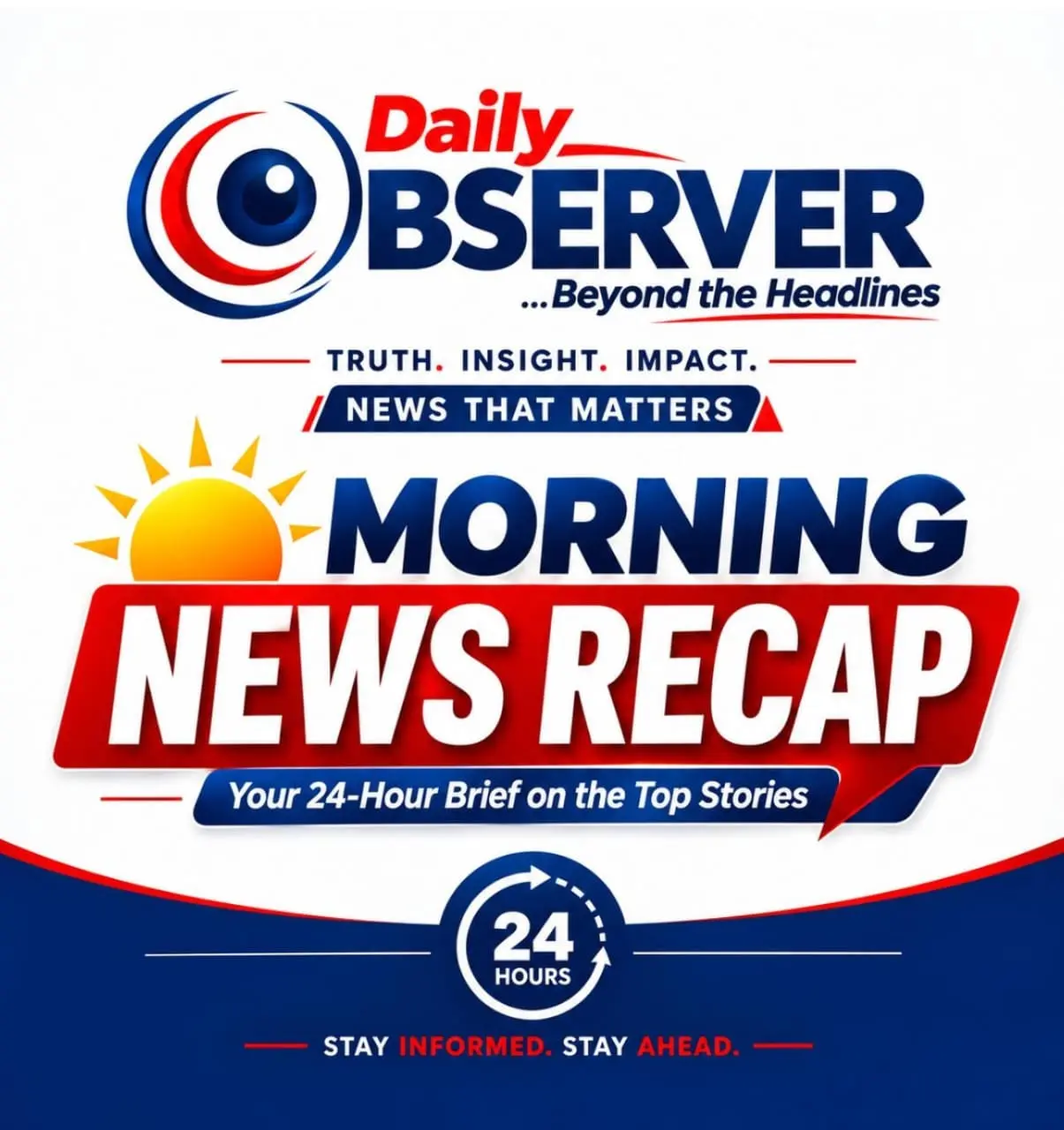 Today's Daily Observer Headlines
2027: ‘Tinubu Won’t Campaign Extensively, Governors Will Secure Vo...
