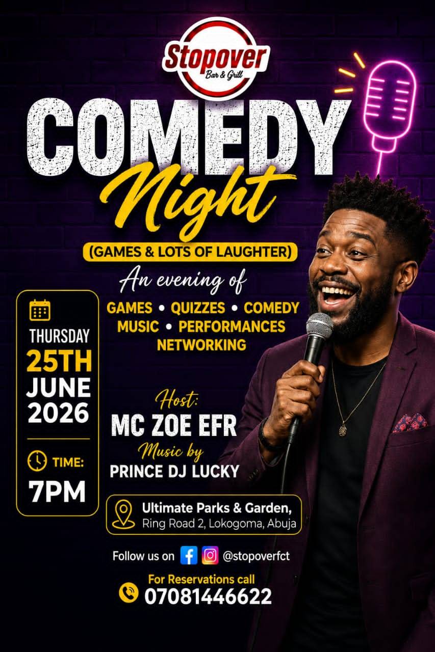 *STOPOVER THURSDAYS TONIGHT !!!*
*TIME:- 7PM*
- Comedy, Games & Performances
- ๐ง DJ Lucky
-...