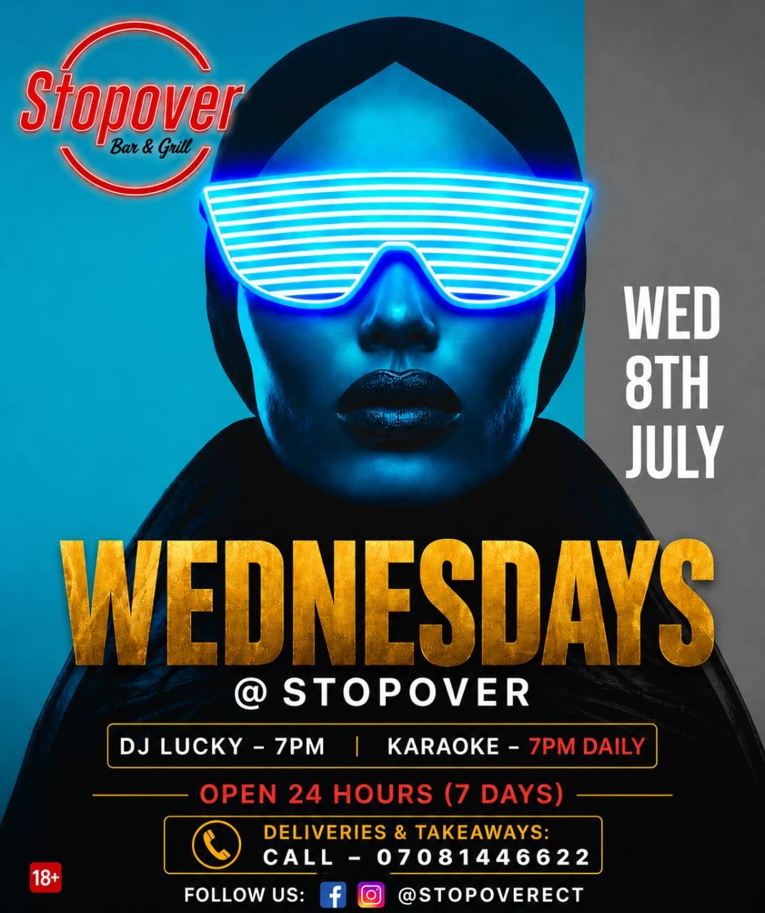 *STOPOVER WEDNESDAY'S !! 🍸💃🏽* 

 *Good Food, Ice Cold Drinks, Good Vibes & Amazing Atmosphere Awa...