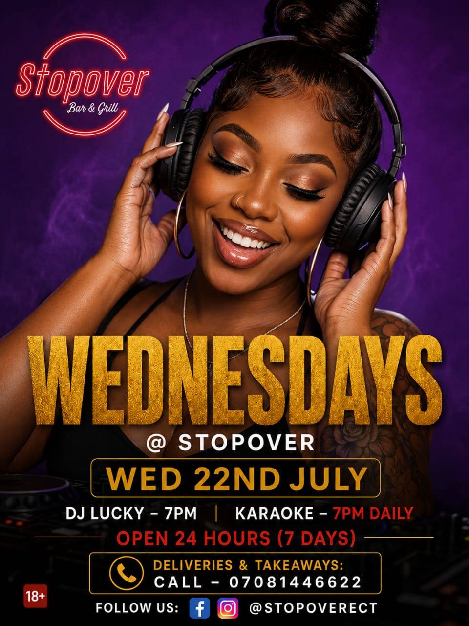 *STOPOVER WEDNESDAY'S !! πΈππ½*
*Good Food, Ice Cold Drinks, Good Vibes & Amazing Atmosphere Awa...
