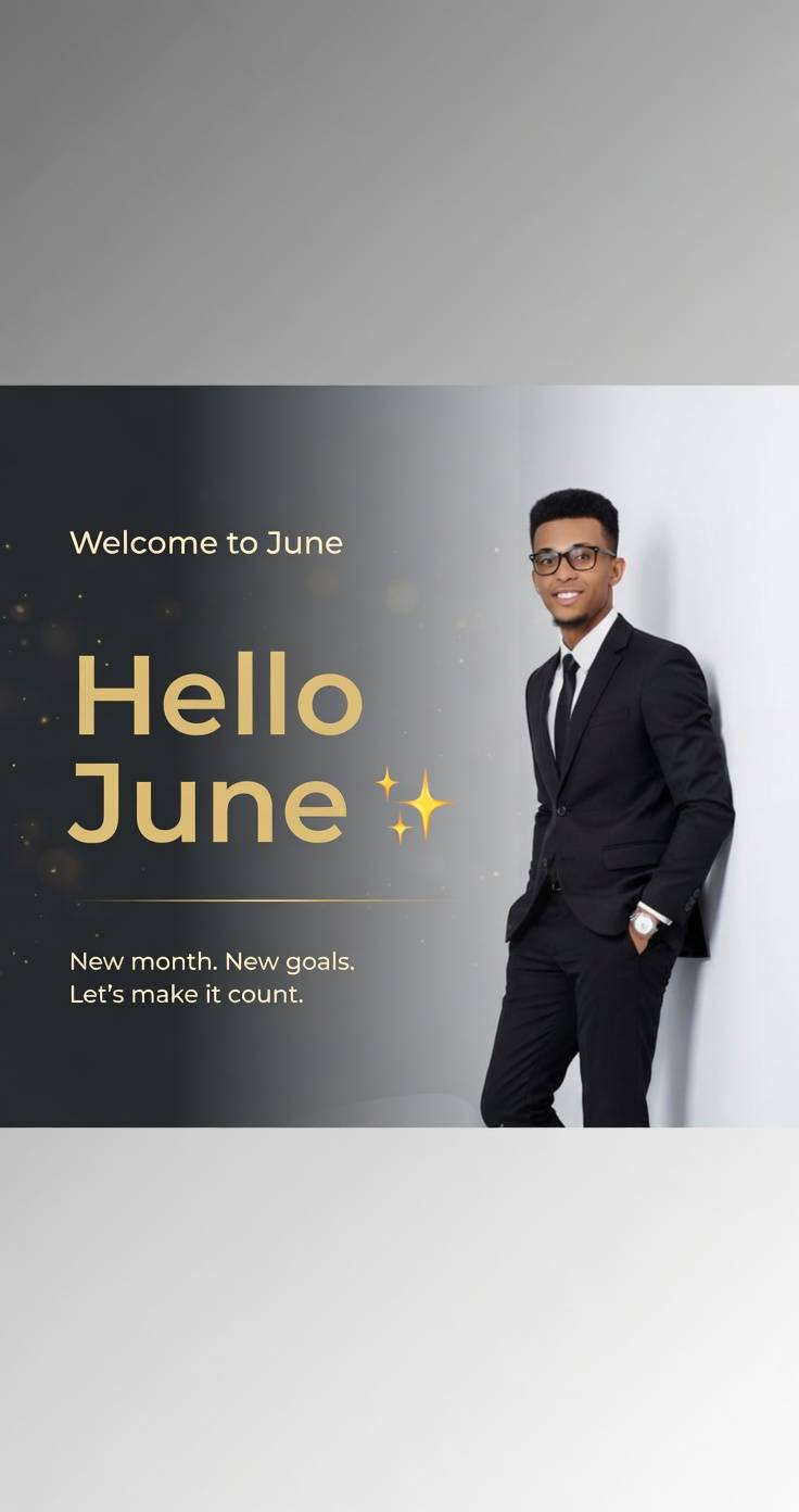 Welcome to June! ✨ A fresh month means fresh opportunities. Let’s show up with purpose and make gre...
