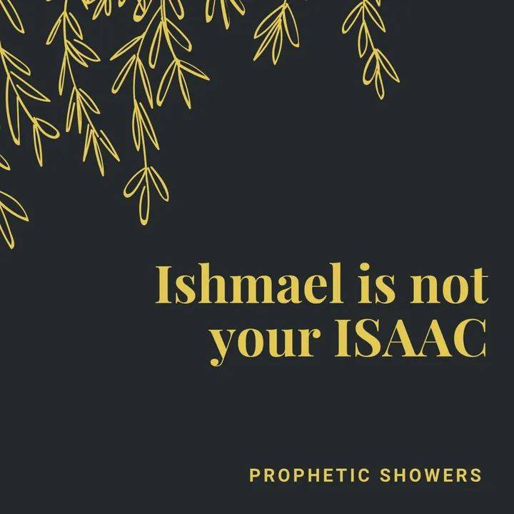 ๐ง PROPHETIC SHOWERS | MAY 19TH, 2026
ISHMAEL IS NOT YOUR ISAAC |
๐ GENESIS 16:1โ4 / 21:1โ3:
And...