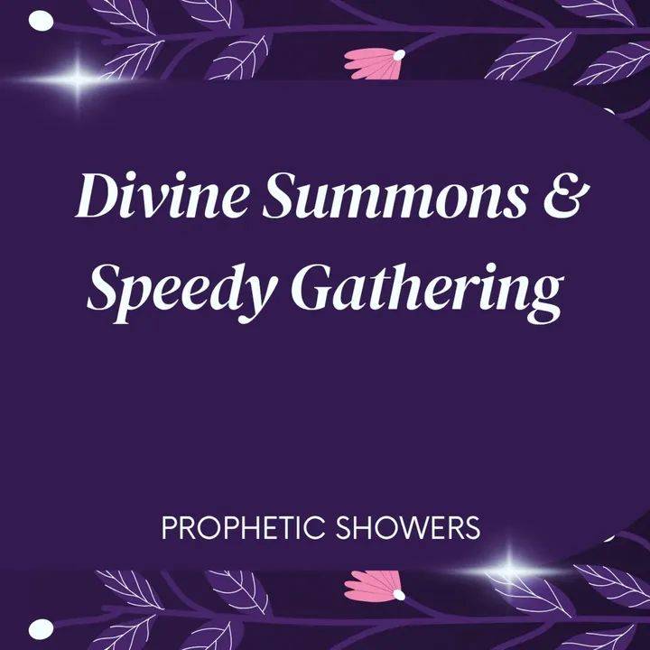 ๐ง๏ธ PROPHETIC SHOWERS | MAY 26TH, 2026
DIVINE SUMMONS & SPEEDY GATHERING |
๐ ISAIAH 5:26:
He wil...