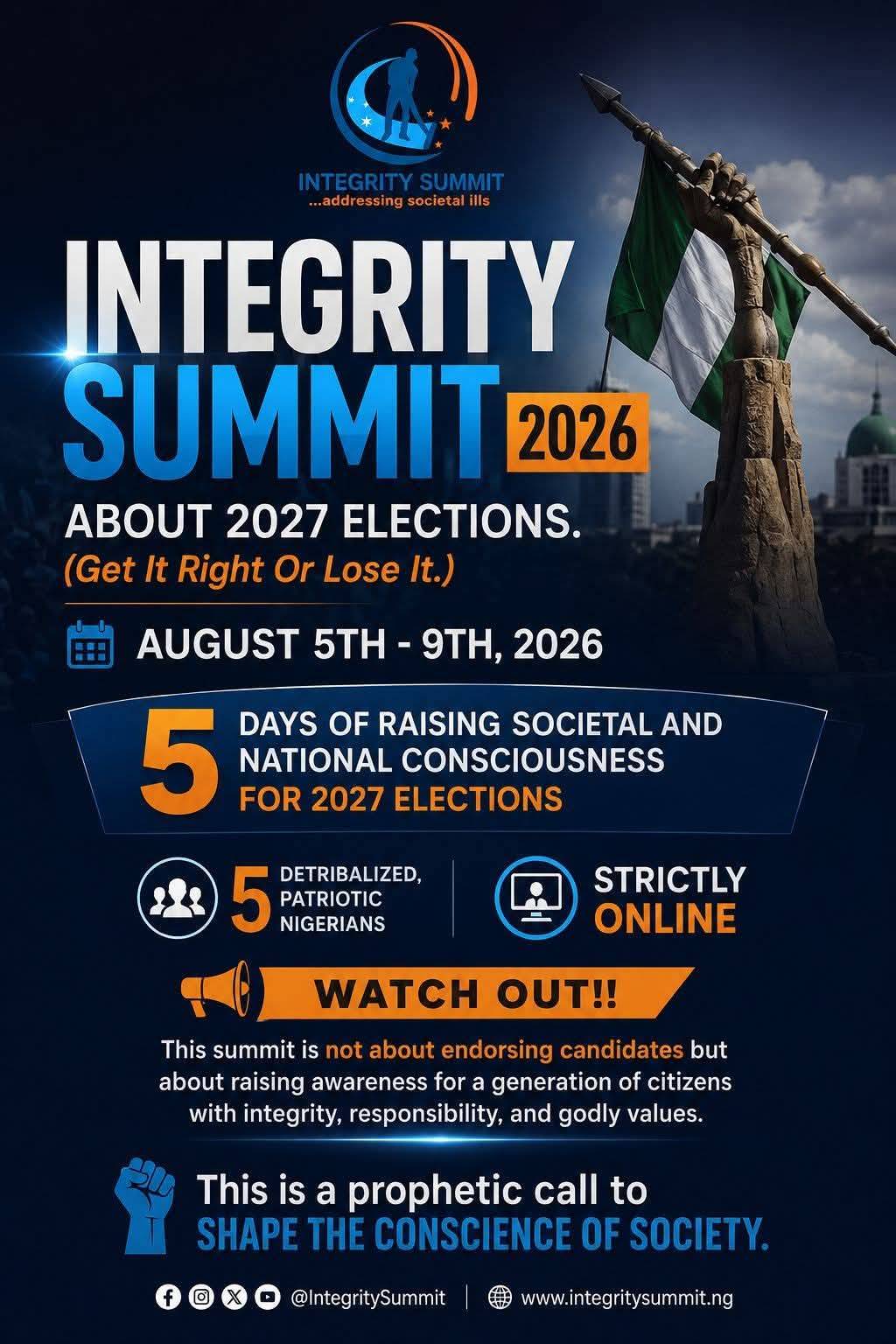 Anything you're doing today that makes you unconcerned about Nigeria's 2027 General Elections is a m...