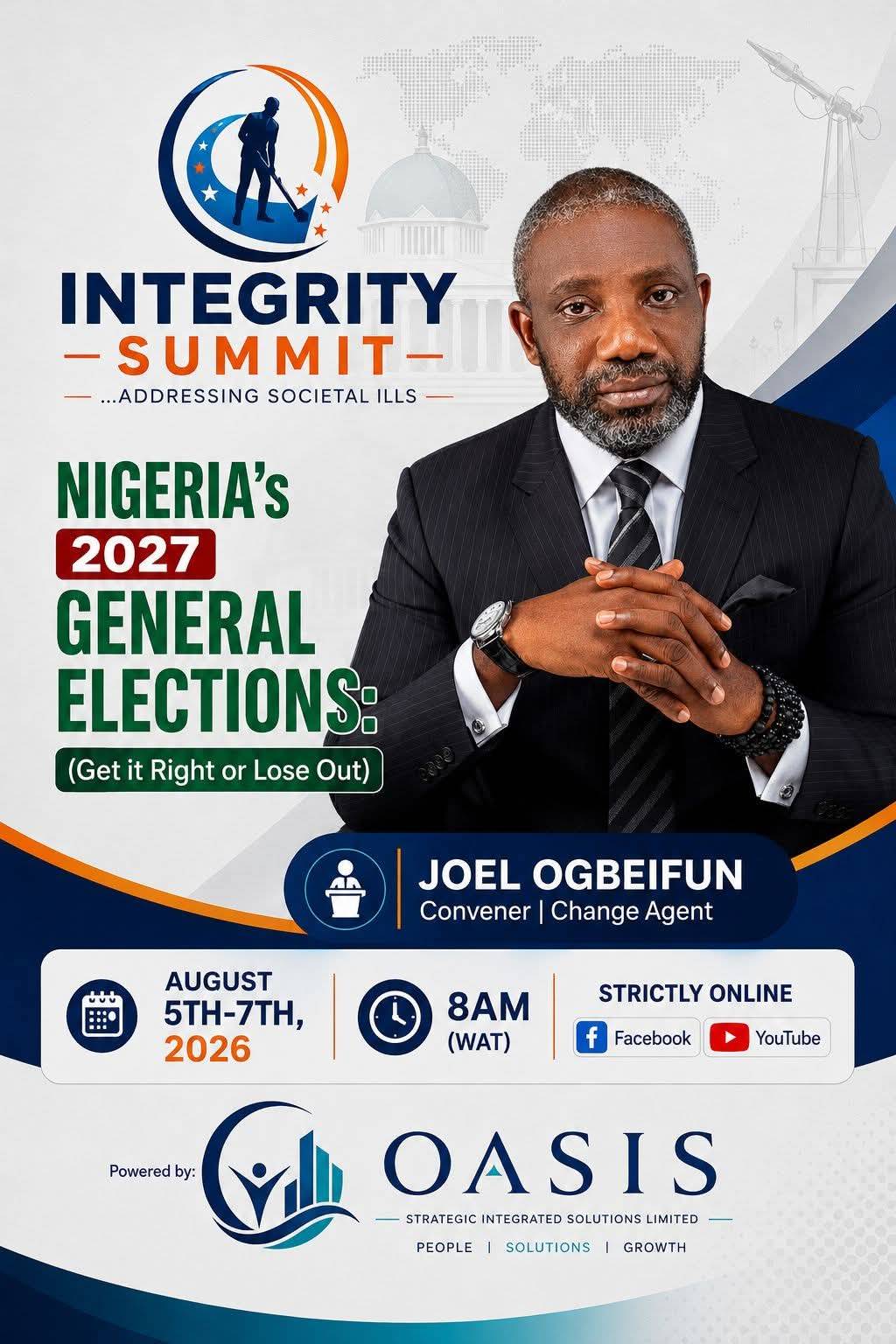INTEGRITY SUMMIT 2026
(Fifth Edition)
MEET THE CONVENER |
Apostle Joel Ogbeifun is a Kingdom leade...