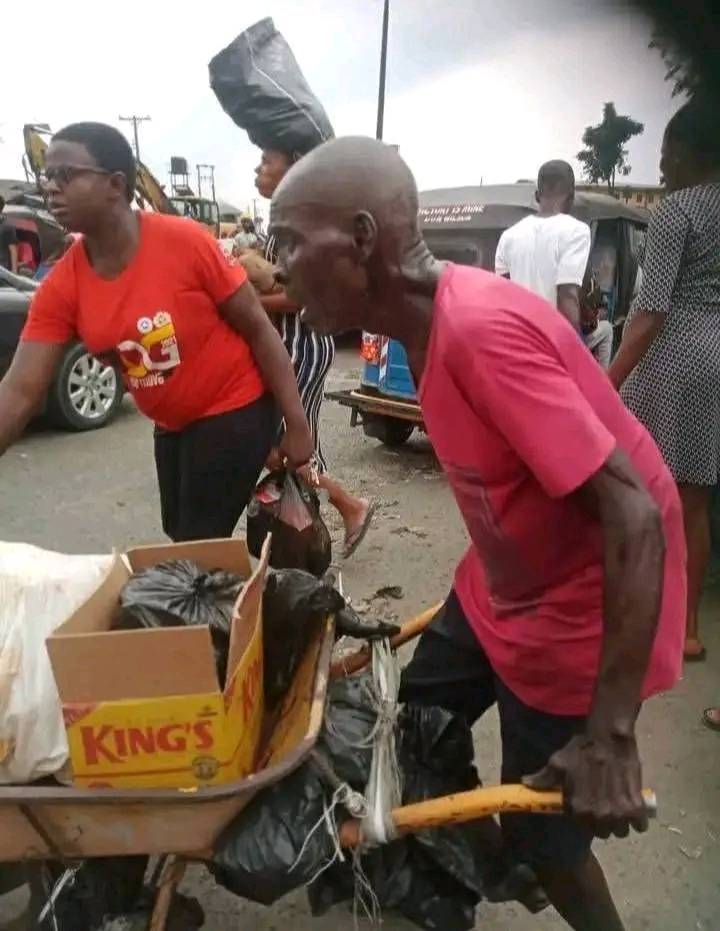 A man who should be enjoying the fruits of his labour is now on the streets pushing a wheelbarrow, a...