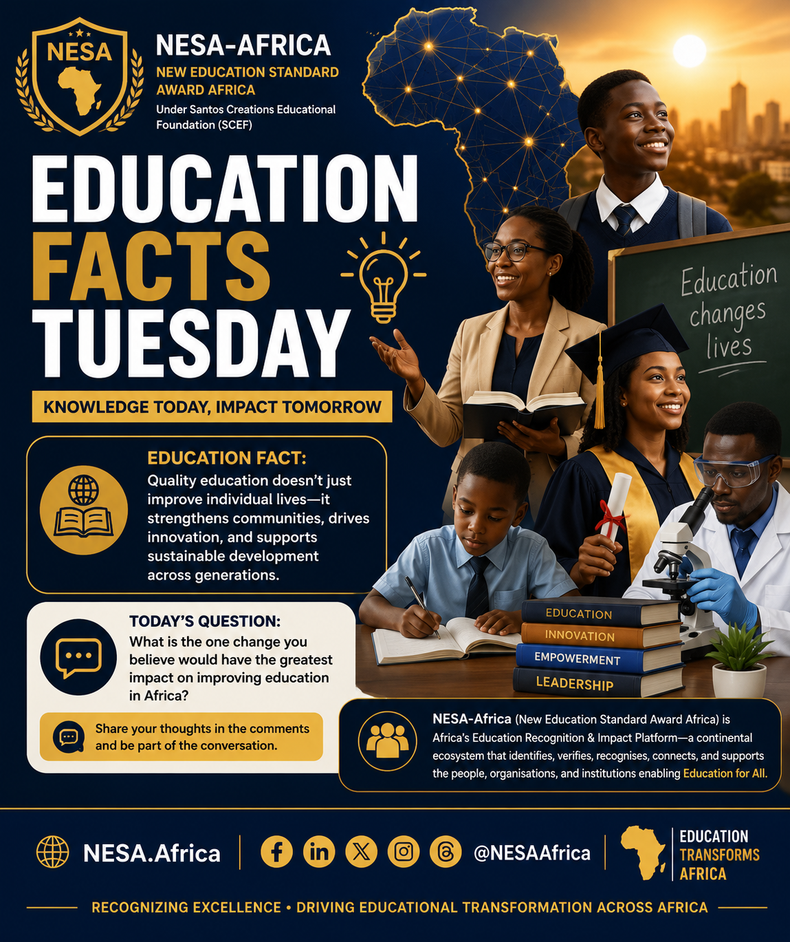 Education Facts Tuesday | Building Africa’s Future Through Quality Education
Education is one of th...