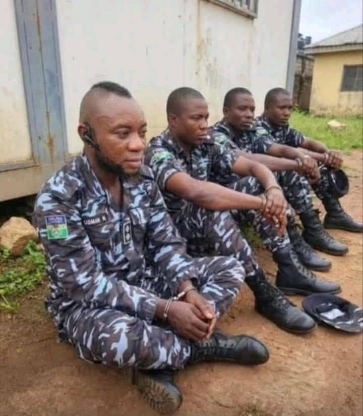 I find it difficult to believe this guy - the first guy on the left - is a Police officer. Nothing a...