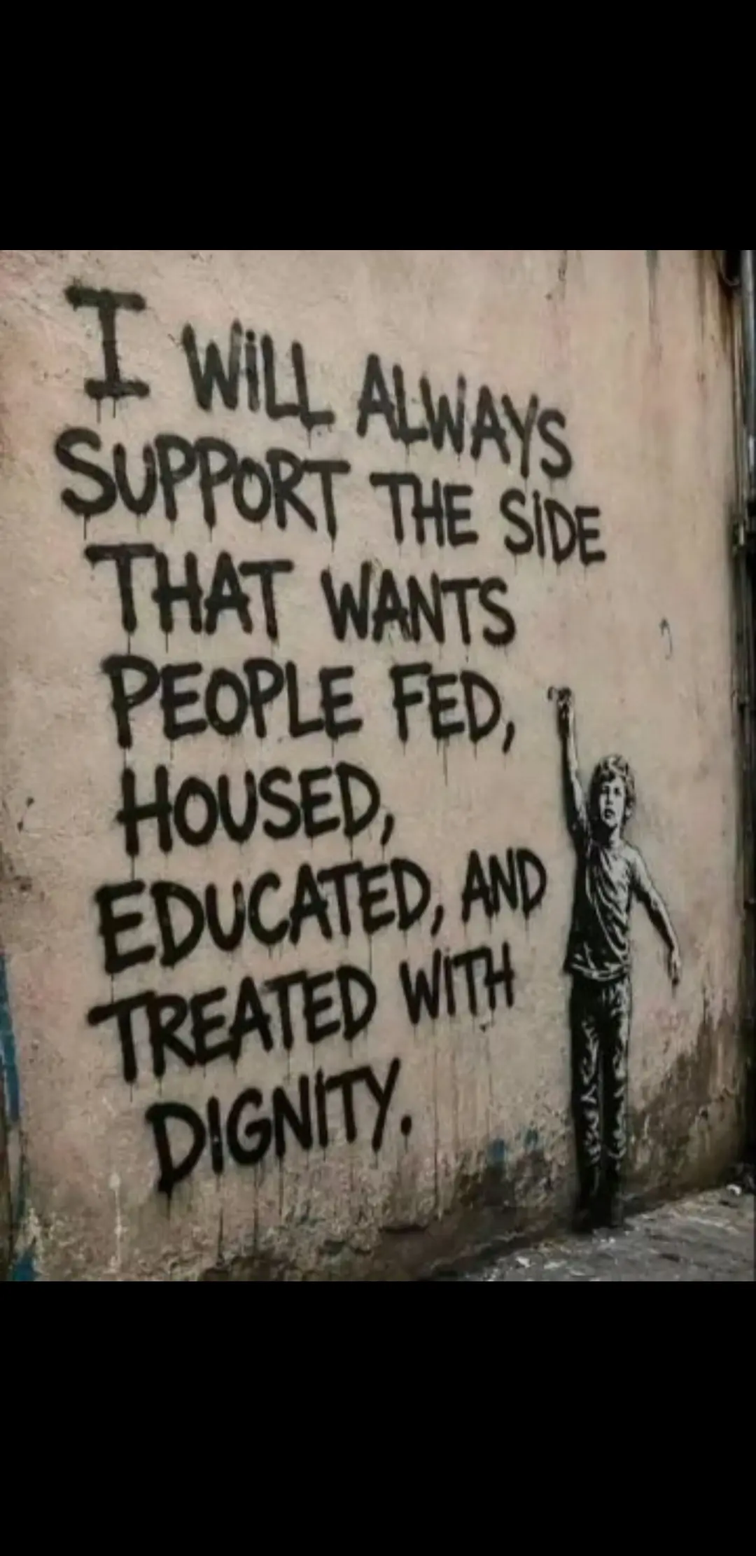 If we don’t care, what’s the point of society? We really need to lift our game, and value what is tr...
