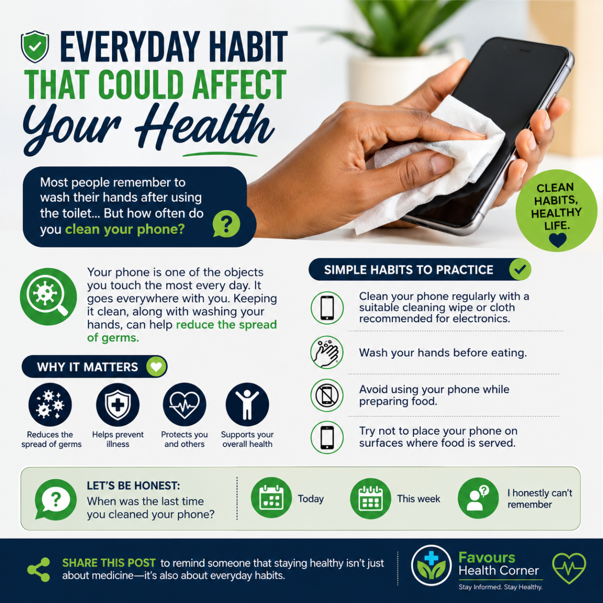 🧼 Everyday Habit That Could Affect Your Health
Most people remember to wash their hands after using...