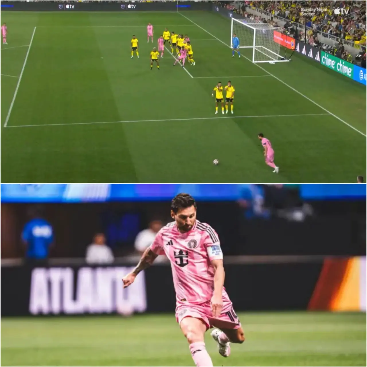 Lionel Messi come dey score free kick nowadays, if e no break that free kick record e no go rest.
S...