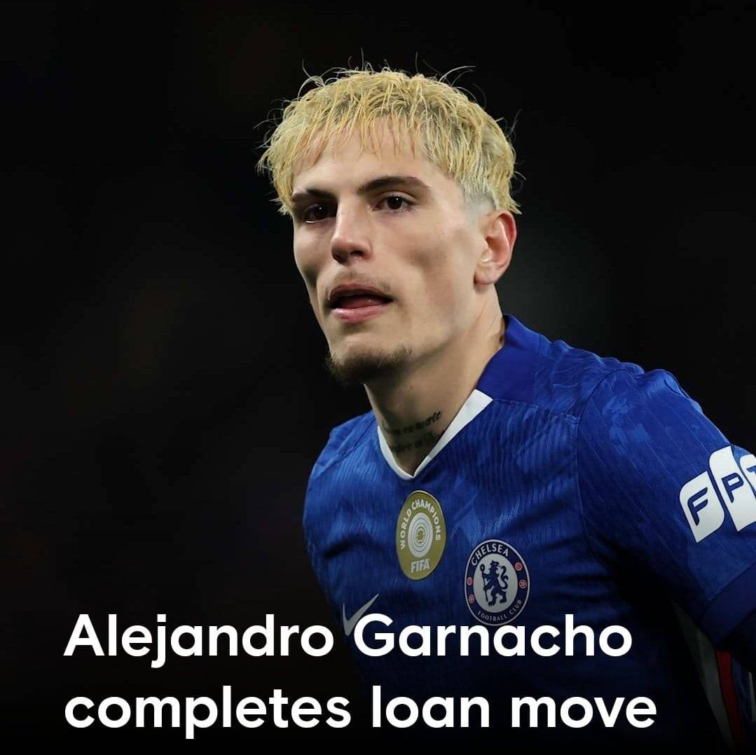‼️ Chelsea winger Alejandro Garnacho has completed a season-long loan move to Premier League club As...