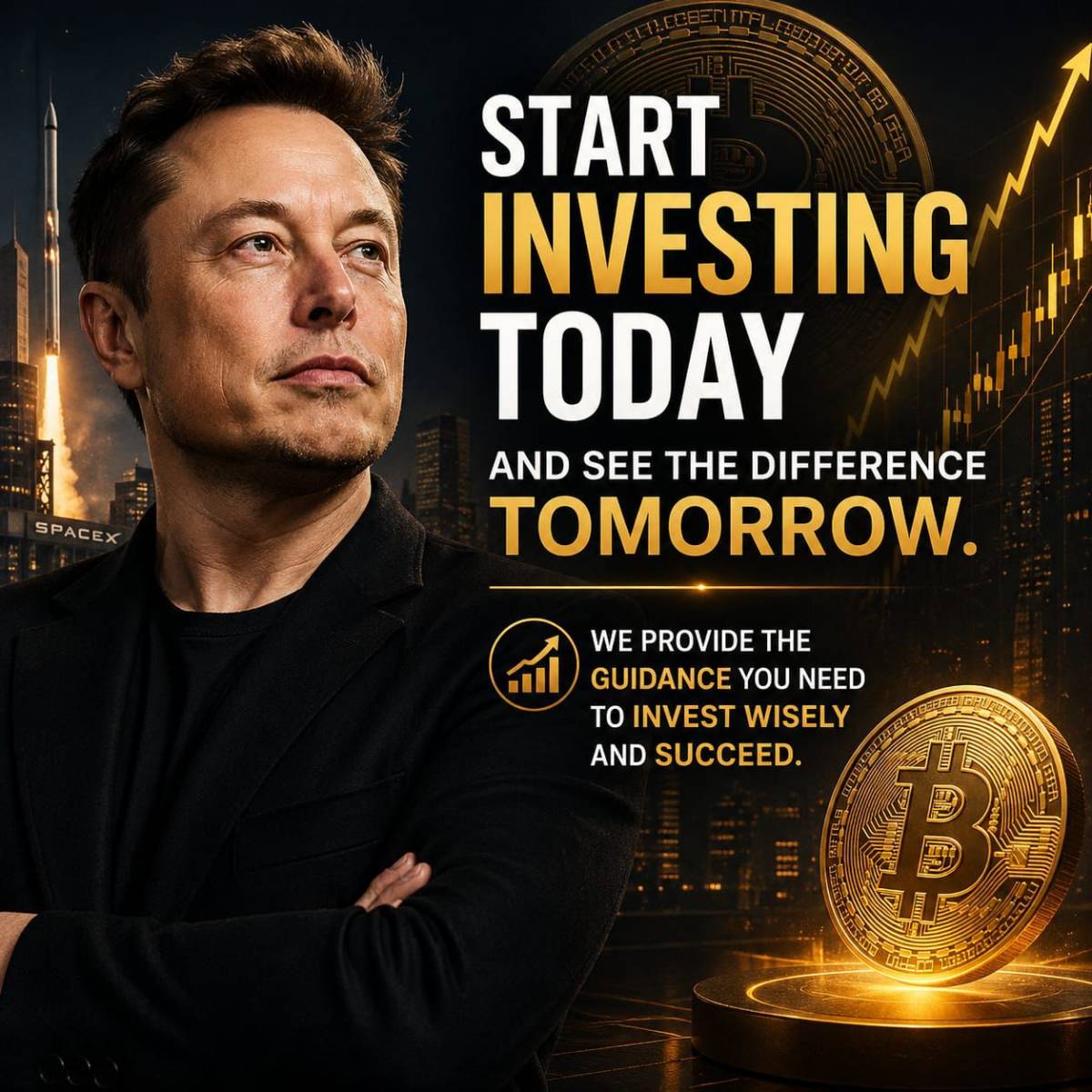 Become financially stable by investing in the cryptocurrency market with the right strategy and prop...
