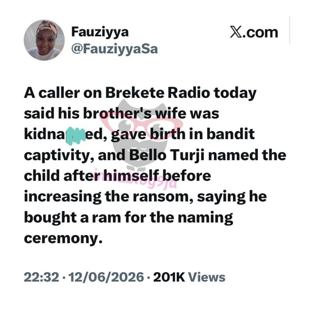 Oga of Bandit, Bello Turji, names baby born in his captivity after himself, conducts naming ceremony...